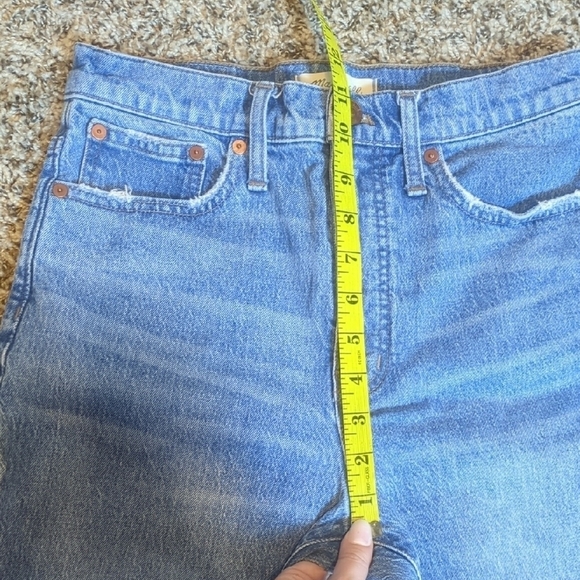 Madewell womens medium blue high rise classic straight jean - Picture 10 of 16